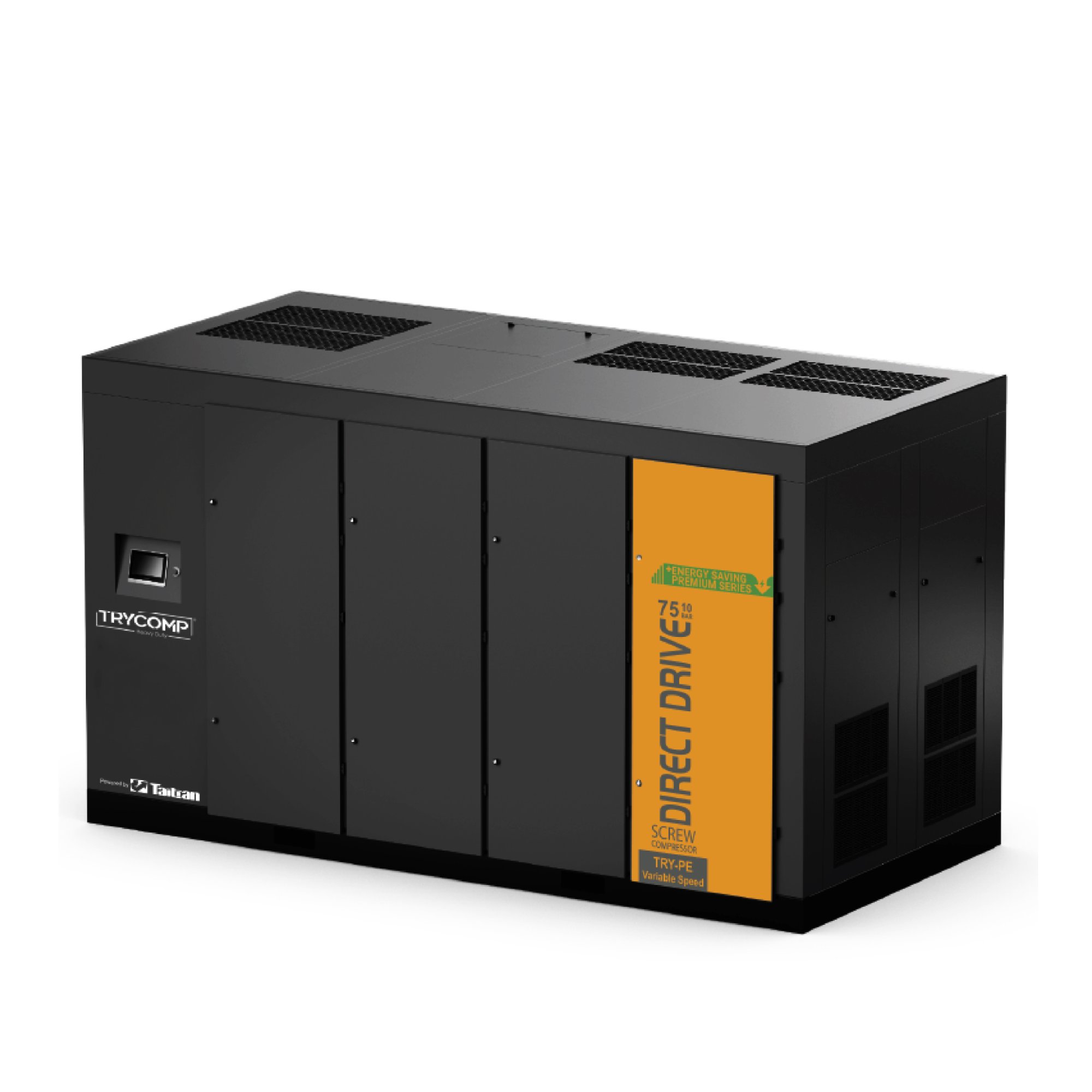 Trycomp 75 kW variable speed screw compressor — Energy Saving Premium Series